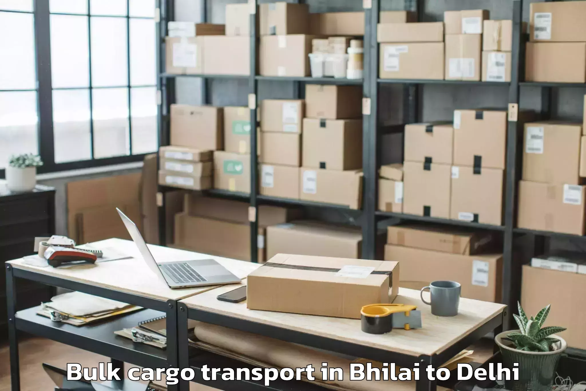 Easy Bhilai to Pitampura Bulk Cargo Transport Booking